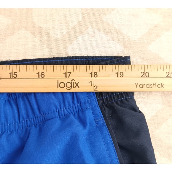 Nike Men's Blue Athletic Swim Trunks Shorts XL Elastic Waist Drawstring Pockets - Picture 3 of 9